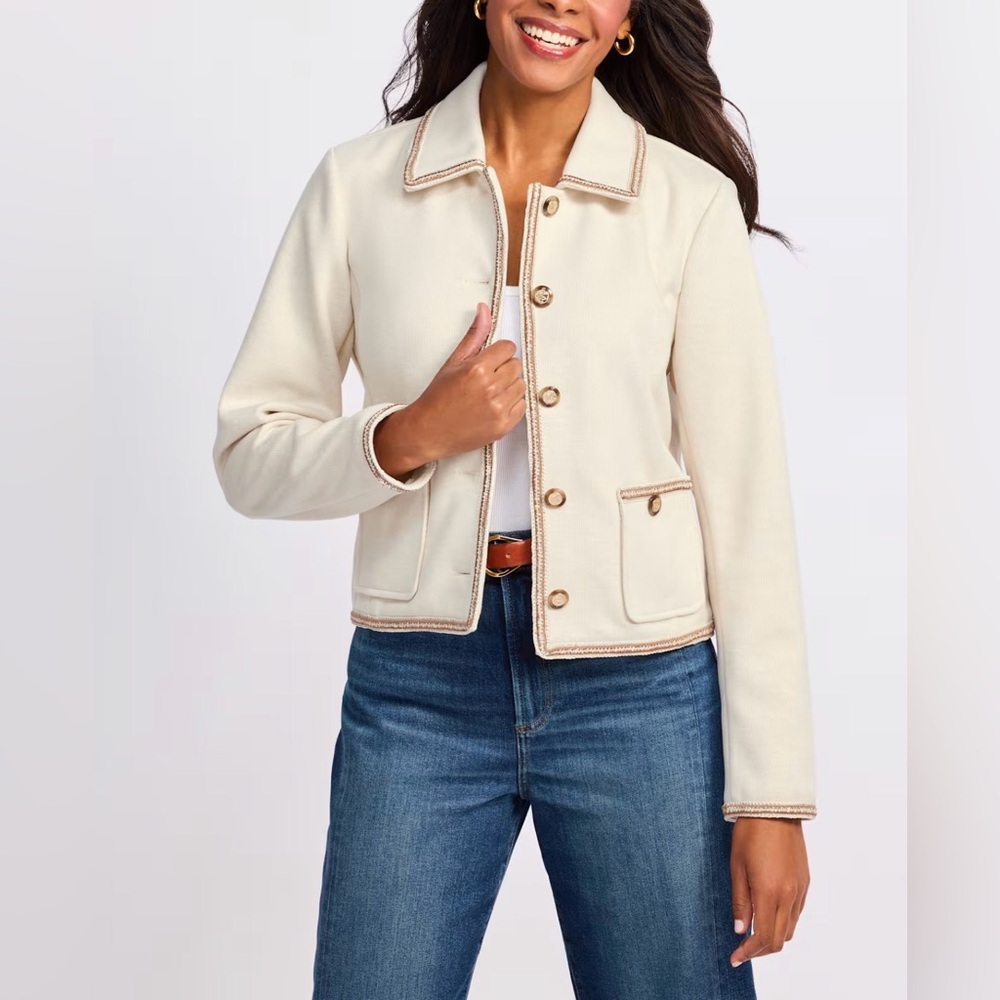 BAGATELLE Knit Button Down Jacket - S